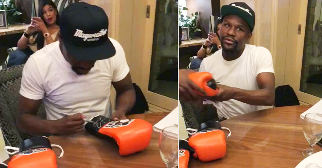  Mayweathers Handschuh 