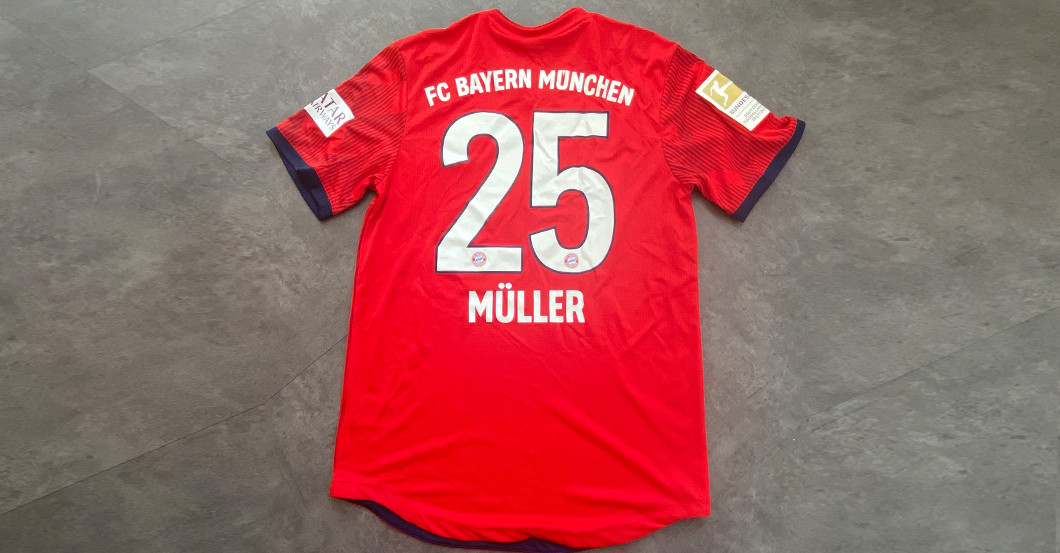  Müller Matchworn Trikot 