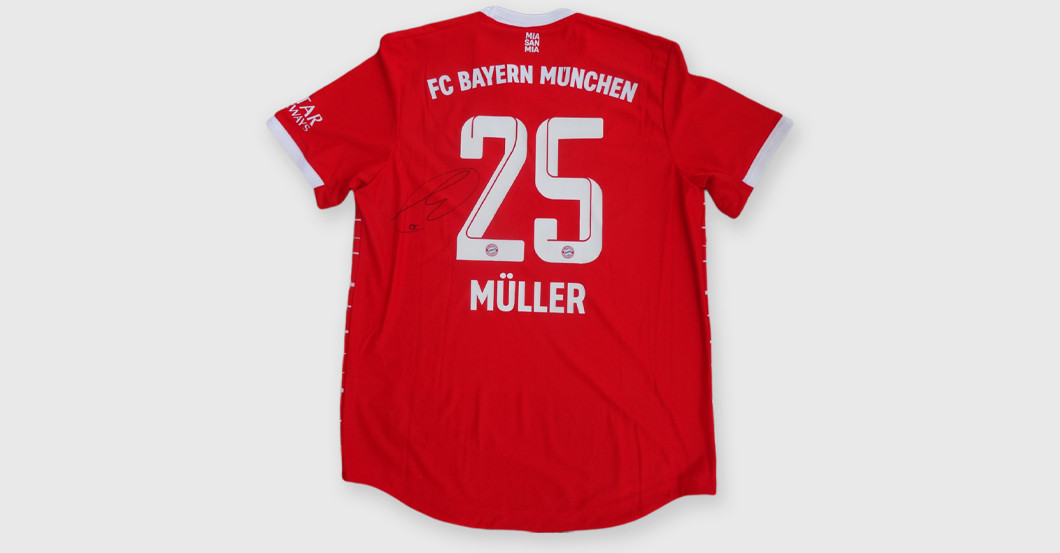  Müller Matchworn Trikot 