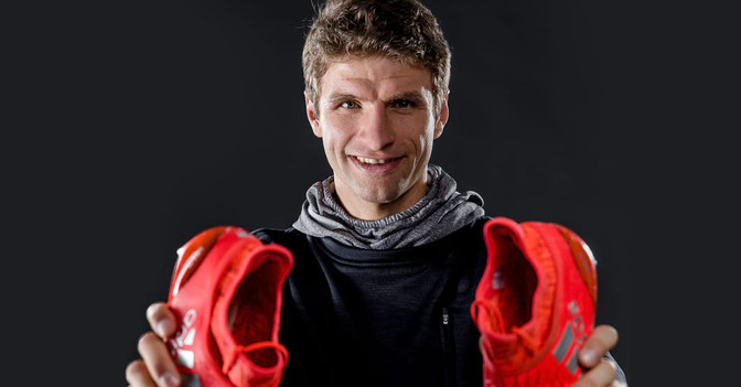 Müllers matchworn Schuhe   Müllers matchworn Schuhe