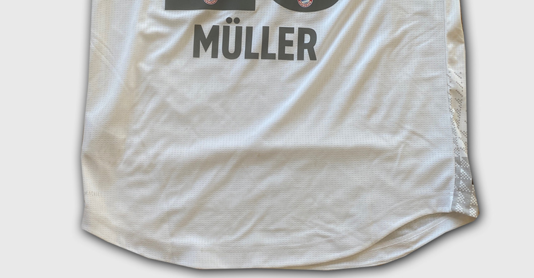 Müllers Matchworn Trikot   Müllers Matchworn Trikot