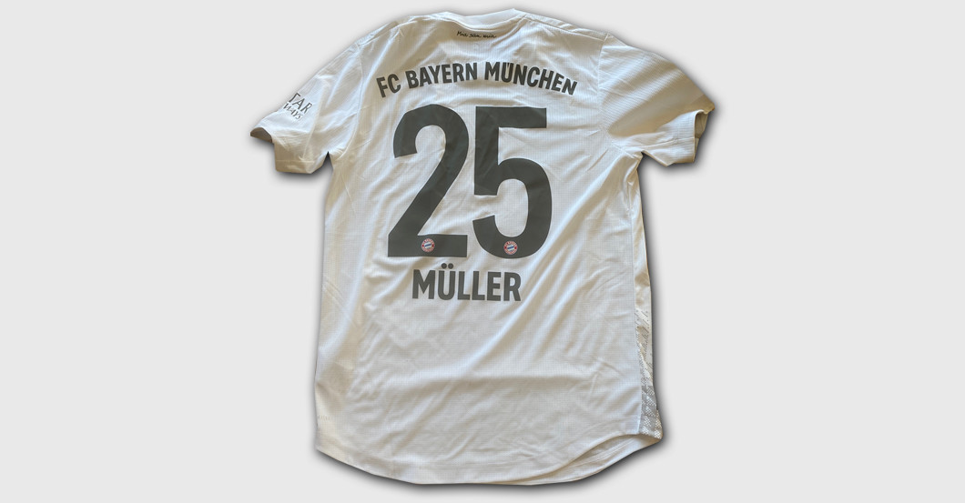 Müllers Matchworn Trikot   Müllers Matchworn Trikot