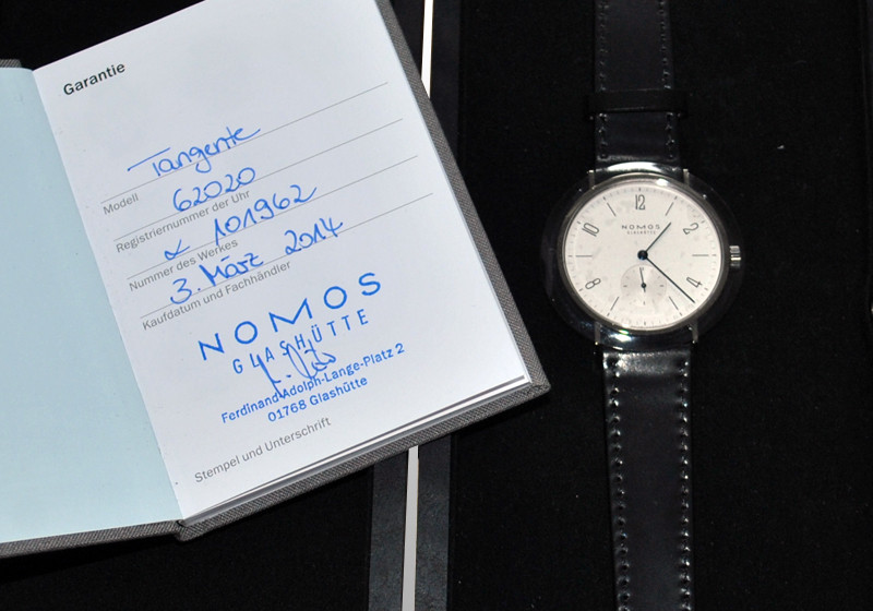  Nomos Tangente Uhr 