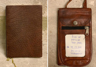  Notizbuch und Bauchtasche 