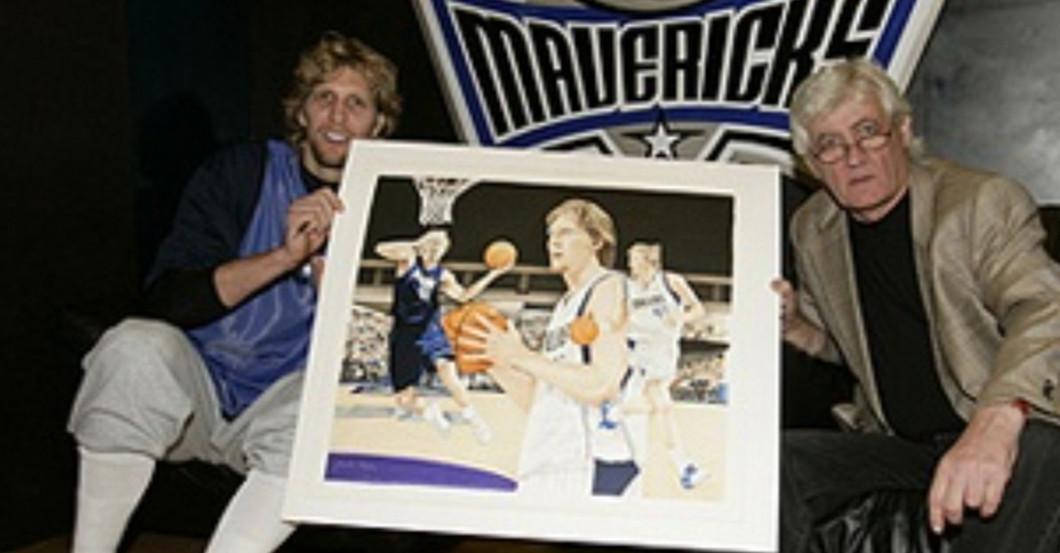  Nowitzki Zeichnung	 