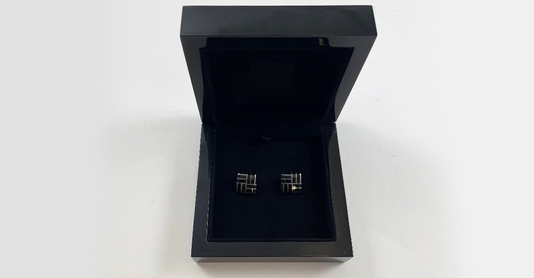 Ohr Clips Onyx Hämatit   Ohr Clips Onyx Hämatit