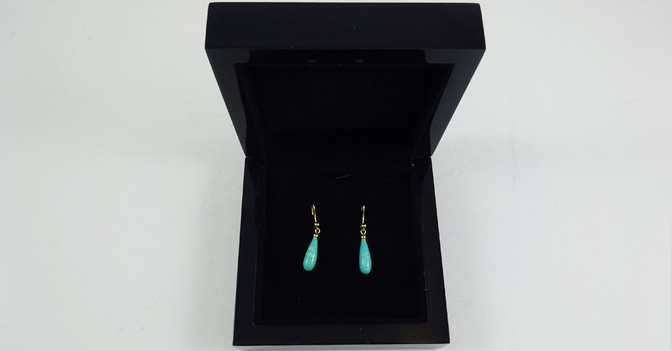 Ohrringe Tropfen türkis   Ohrringe Tropfen türkis