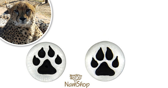  Ohrstecker Gepardenspur 