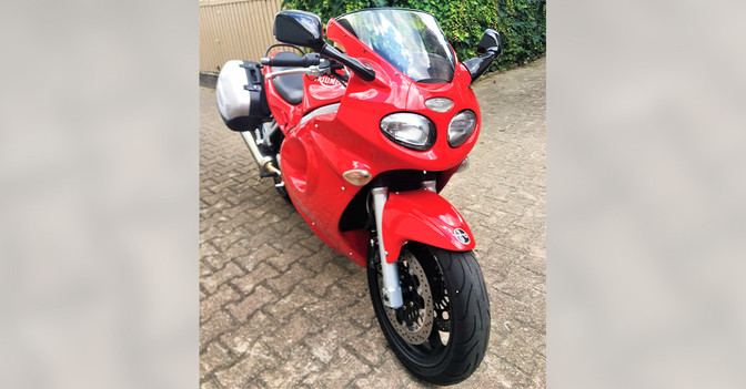 Oldtimer Motorrad rot   Oldtimer Motorrad rot