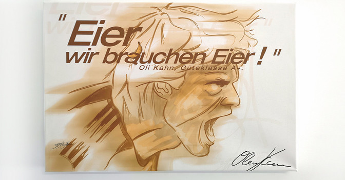  Oliver Kahn Kunstdruck 