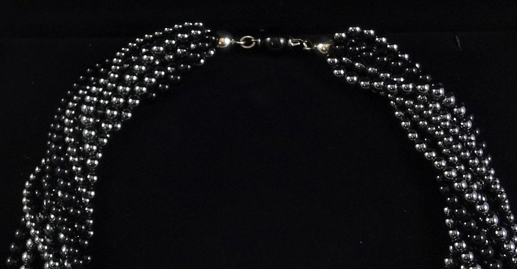 Onyx Hämatit Kette   Onyx Hämatit Kette