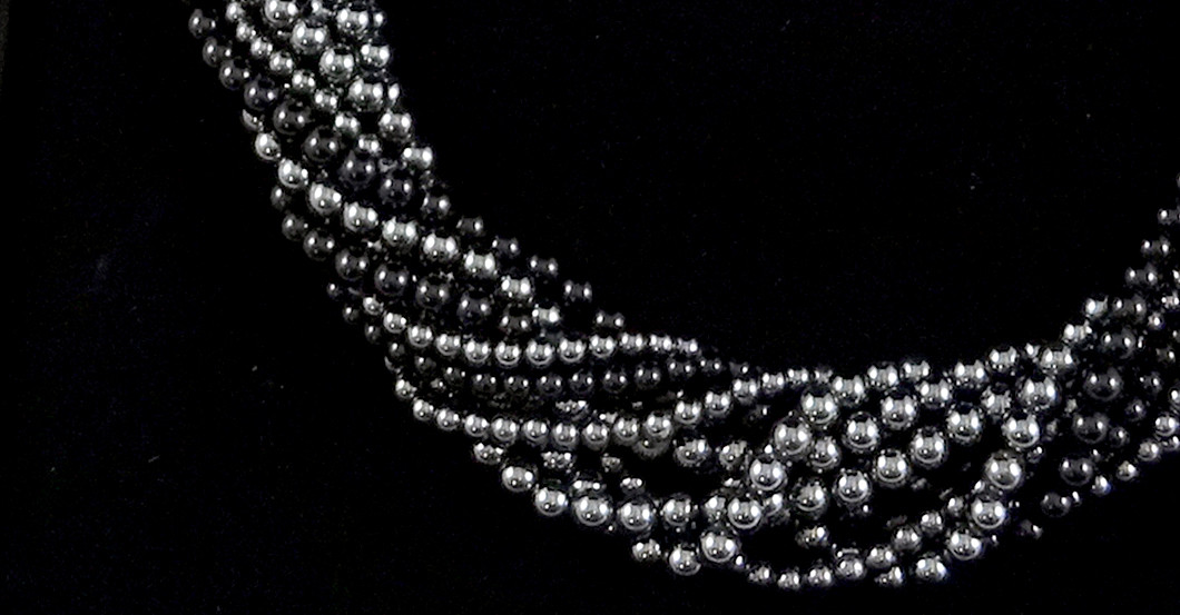 Onyx Hämatit Kette   Onyx Hämatit Kette