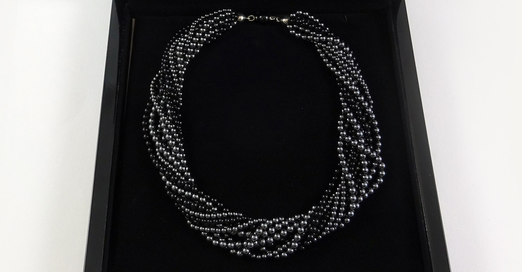 Onyx Hämatit Kette   Onyx Hämatit Kette