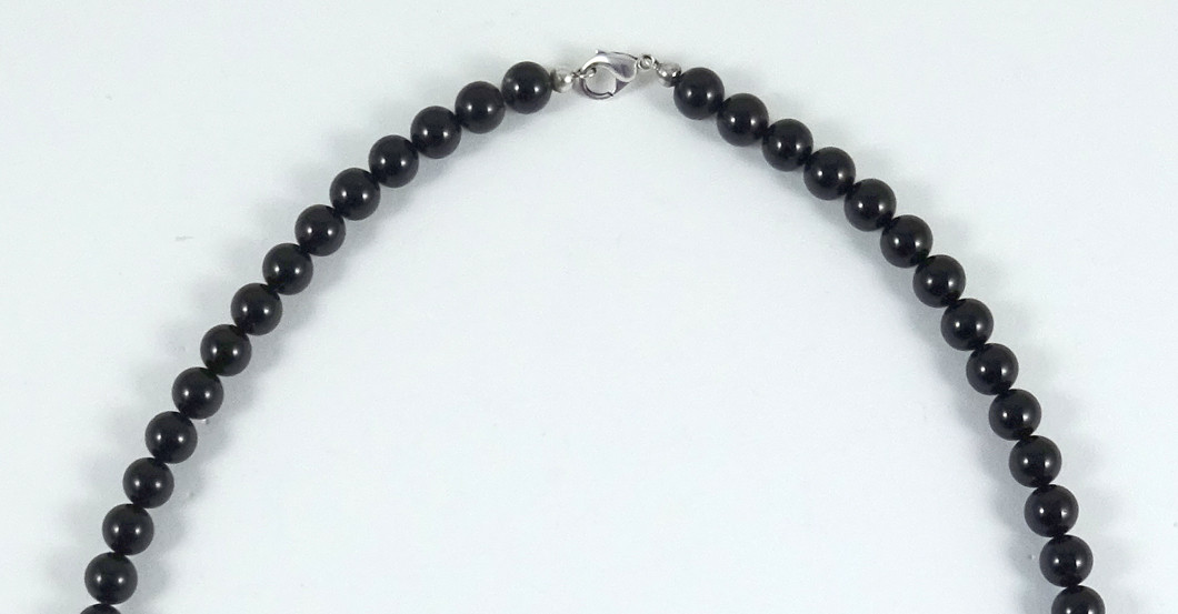 Onyx Kugelkette lang   Onyx Kugelkette lang