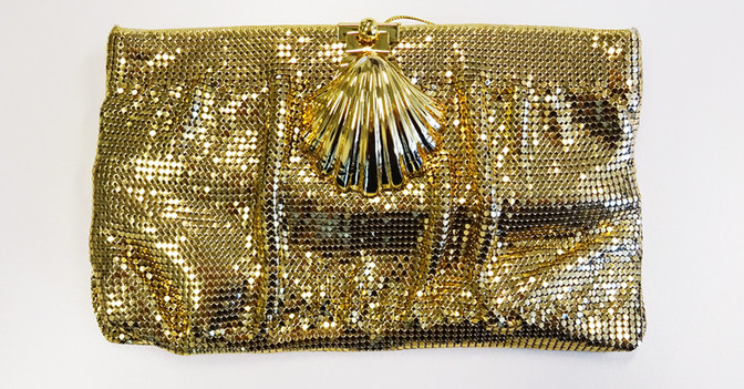  Pailletten Clutch gold 