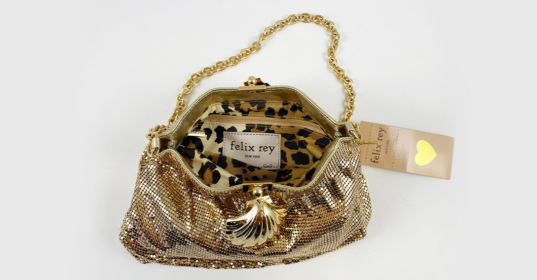 Pailletten Clutch gold   Pailletten Clutch gold