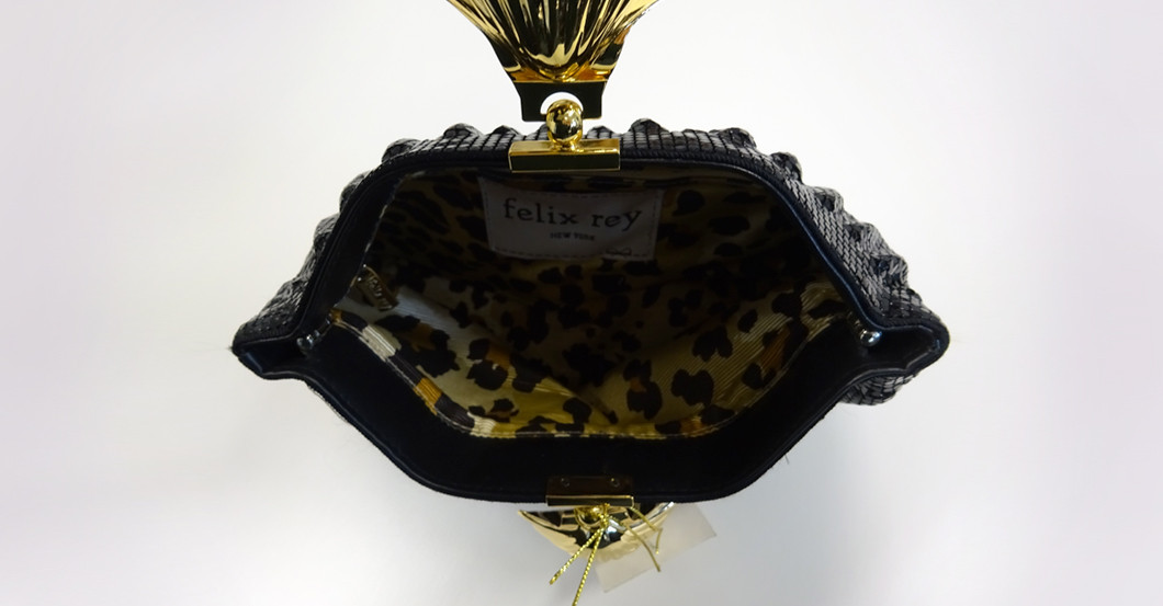 Pailletten Clutch schwarz   Pailletten Clutch schwarz