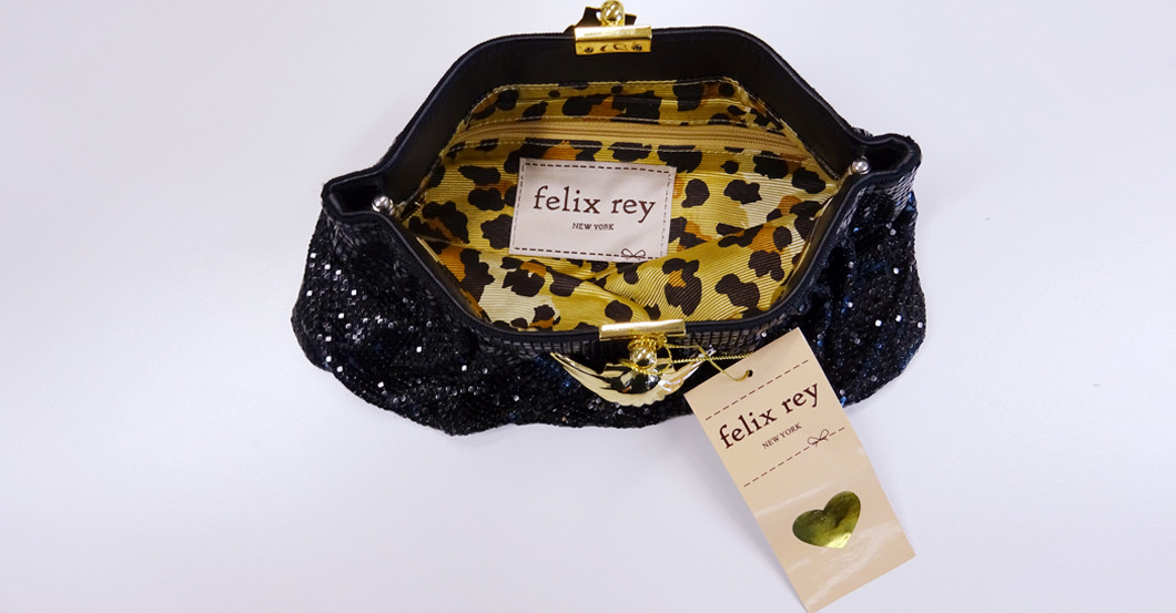 Pailletten Clutch schwarz   Pailletten Clutch schwarz