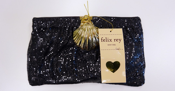 Pailletten Clutch schwarz   Pailletten Clutch schwarz