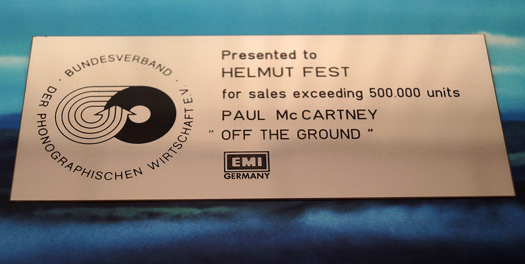 Paul Mc Cartney Award   Paul Mc Cartney Award