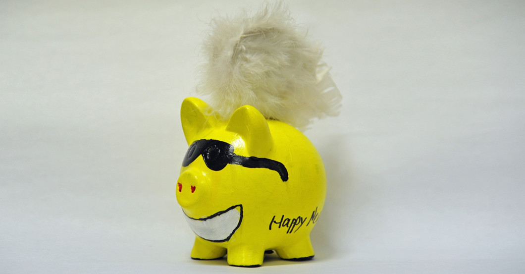  Peach Glücksschwein 