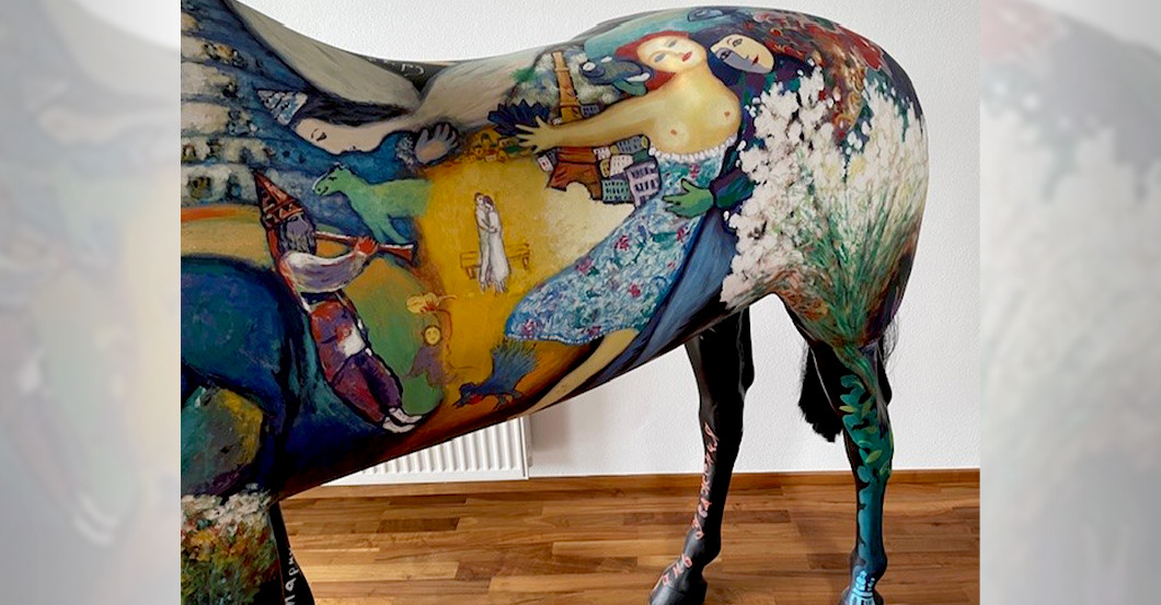  Pferdeskulptur Chagall 