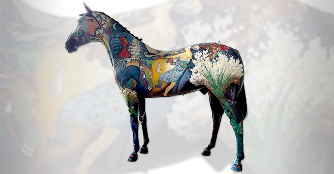  Pferdeskulptur Chagall 