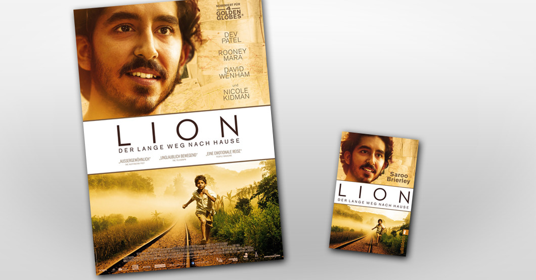 Für Kino-Fans: Signiertes Plakat & Buch zum Film LION 1