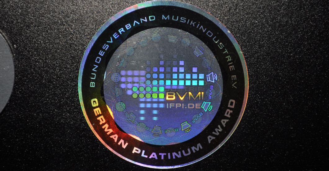 Platin Award Dirk Berger   Platin Award Dirk Berger