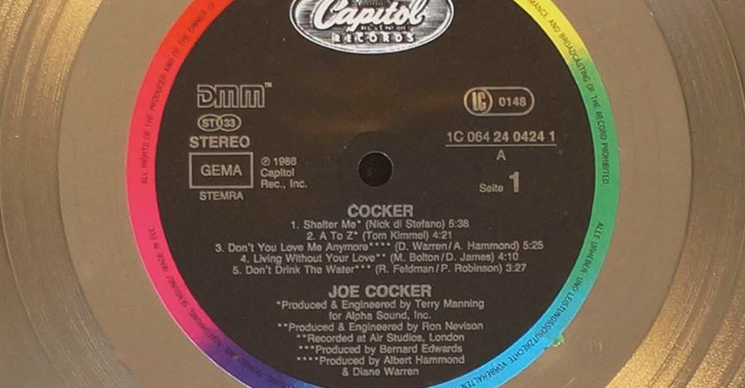 Platin Award Joe Cocker   Platin Award Joe Cocker