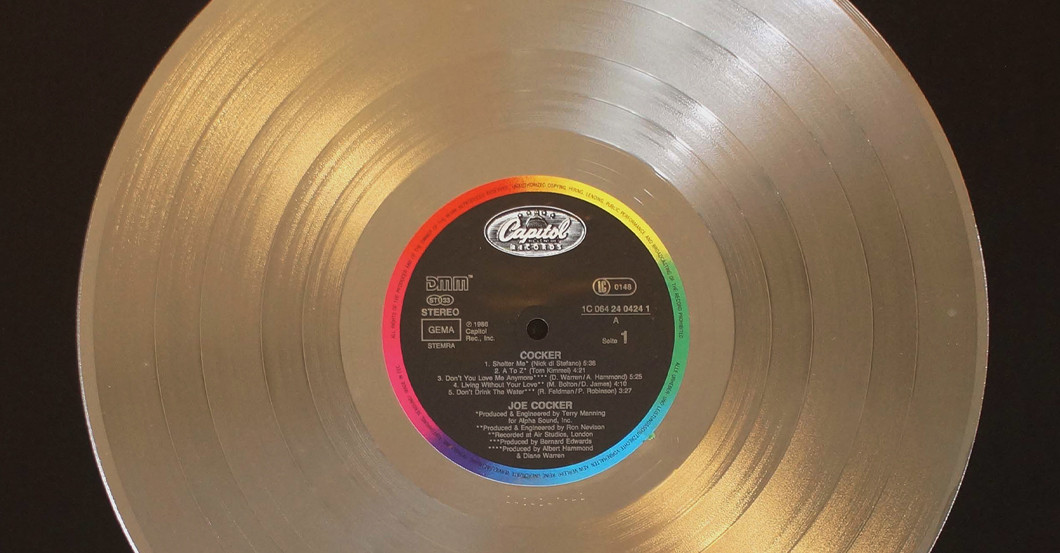 Platin Award Joe Cocker   Platin Award Joe Cocker