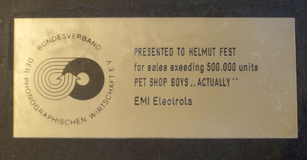  Platin Pet Shop Boys 