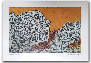  Radierung Stadt Raschke  