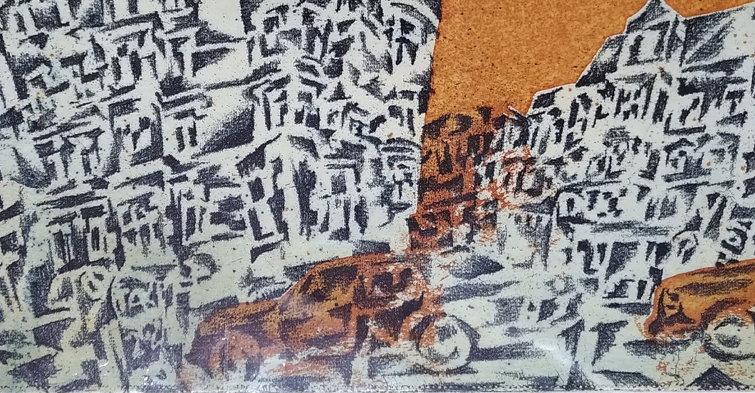 Radierung Stadt Raschke    Radierung Stadt Raschke