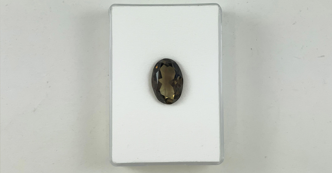  Rauchquarz 28,68ct oval 