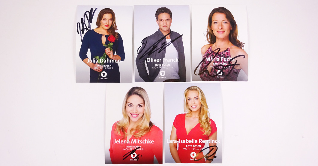  Rote Rosen Autogramme  