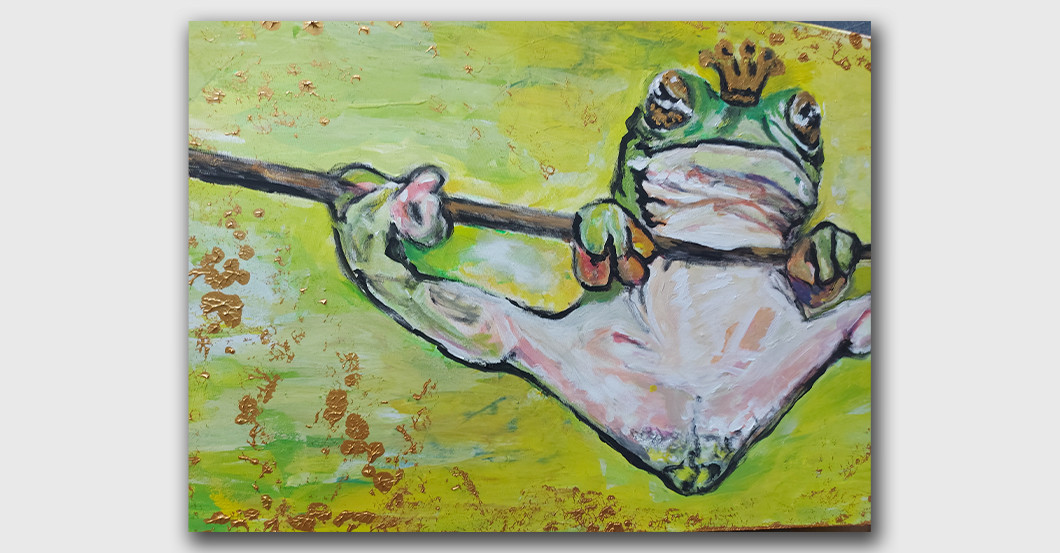  RTL Gemälde Wetterfrosch 