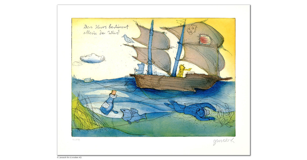  RTL Janosch Radierung  