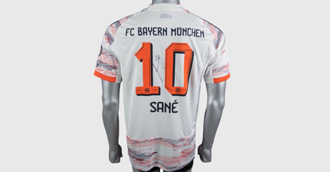 S4K FCB-Trikot Sané   S4K FCB-Trikot Sané