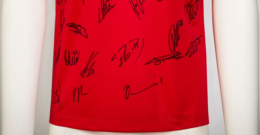 SC Trikot teamsigniert   SC Trikot teamsigniert