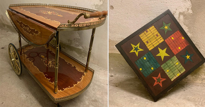 Servierwagen Parcheesi   Servierwagen Parcheesi