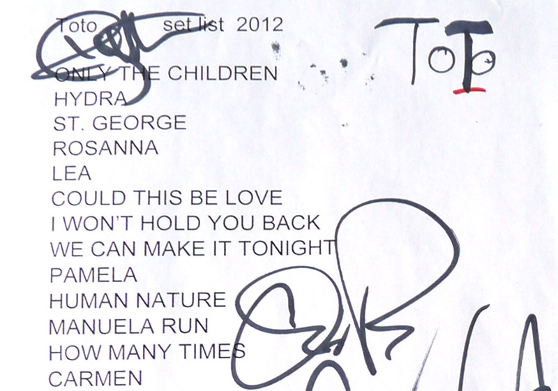  Setliste von TOTO 