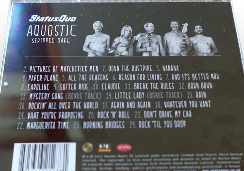  Signierte CD Status Quo 