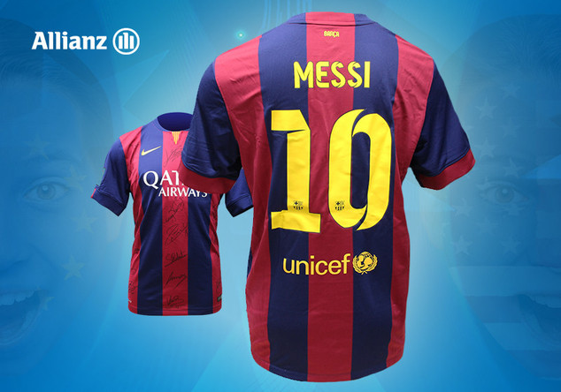  Signiertes Barca Trikot 