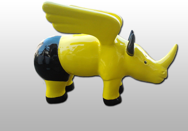 Signiertes BVB-Nashorn   Signiertes BVB-Nashorn