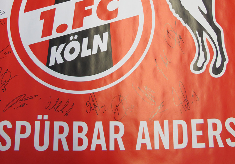 Signiertes FC Köln-Plakat   Signiertes FC Köln-Plakat