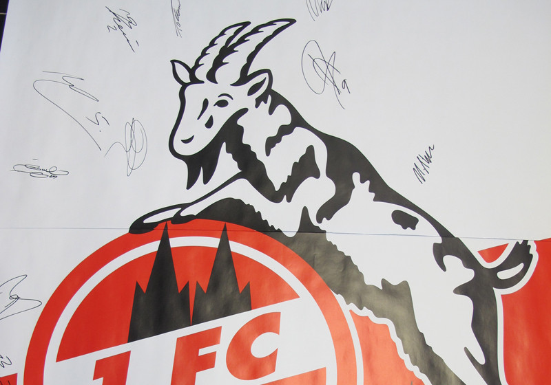 Signiertes FC Köln-Plakat   Signiertes FC Köln-Plakat