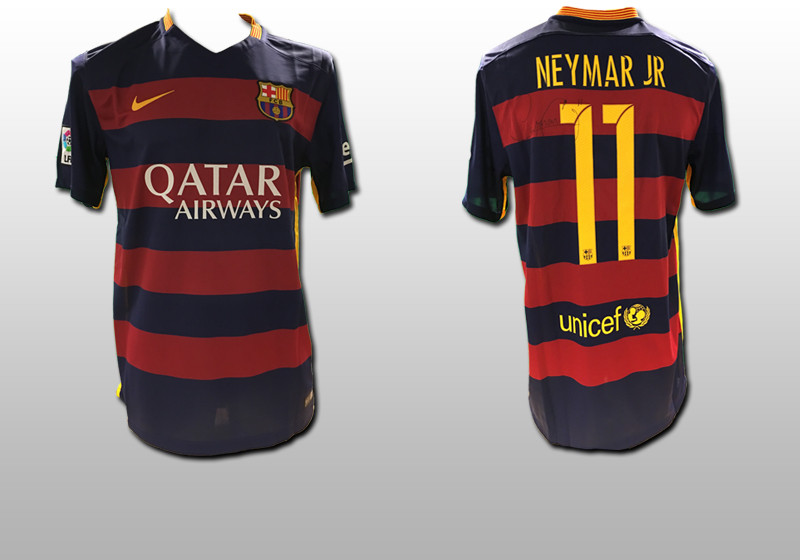  Signiertes Neymar Trikot 