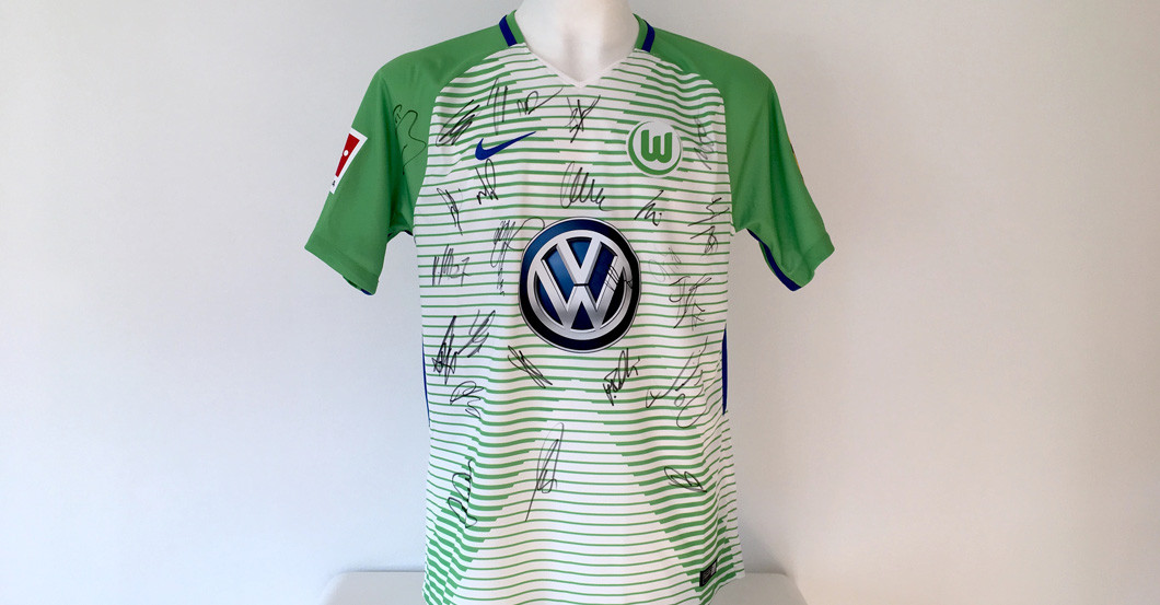  Signiertes Wölfe Trikot 