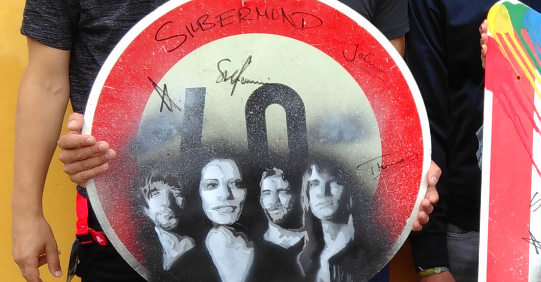  Silbermond Verkehrsschild 